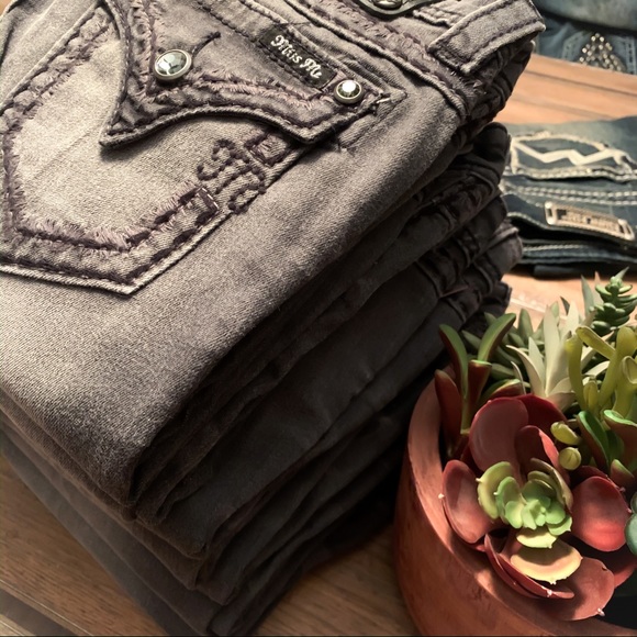 NWT Miss Me Signature Rise Ankle Skinny Charcoal - Picture 5 of 5